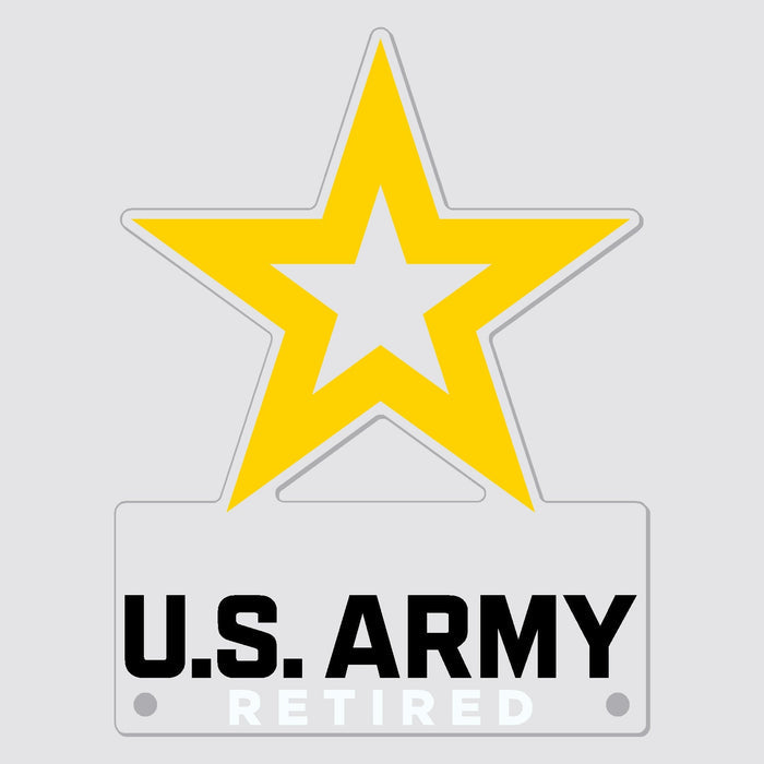 Army Star Retired Acrylic Sign*