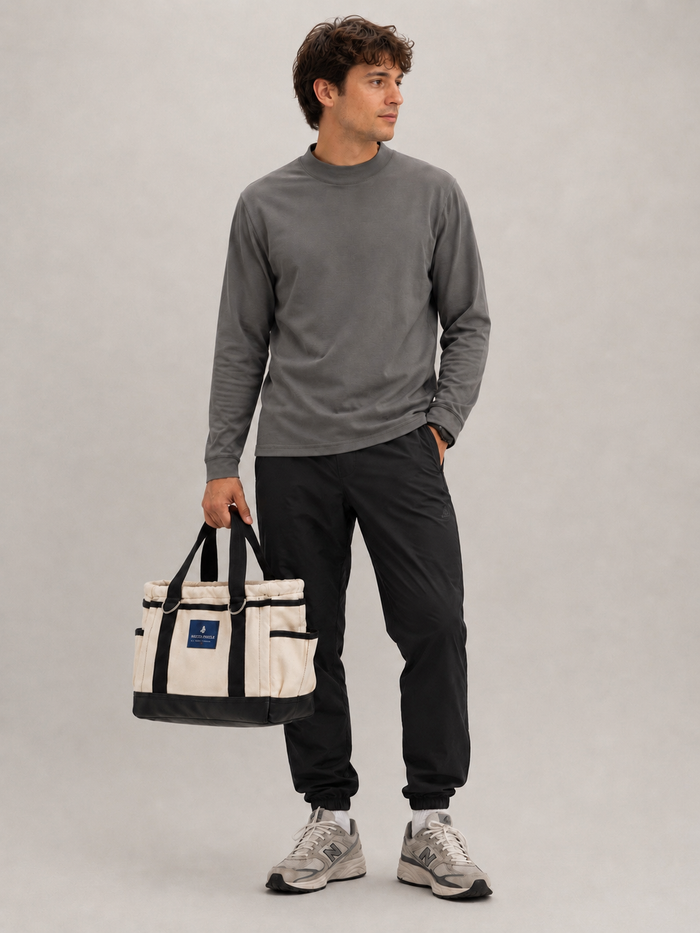 Arthur Beale Bamboo Mock Turtle Neck Base Camp Layer (Long sleeve T-shirt)