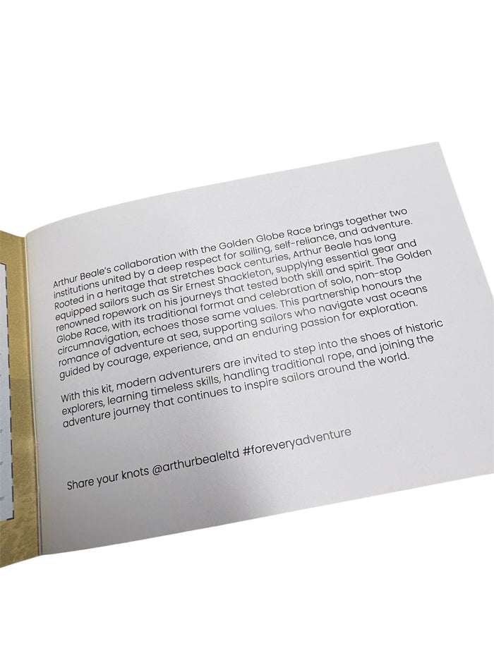 Arthur Beale Golden Globe Race Knot Kit Book