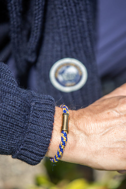 Arthur Beale Golden Globe Race Rope Bracelet (Gold hardware)