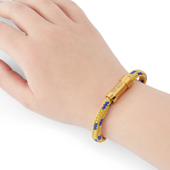 Arthur Beale Golden Globe Race Rope Bracelet (Gold hardware)
