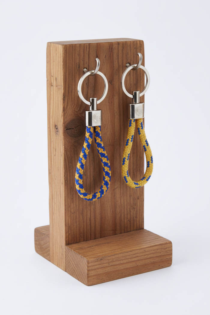 Arthur Beale Golden Globe Race Rope Keyring (Chrome hardware)
