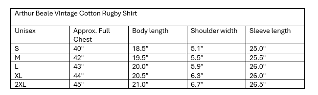 Arthur Beale Vintage Cotton Rugby Shirt
