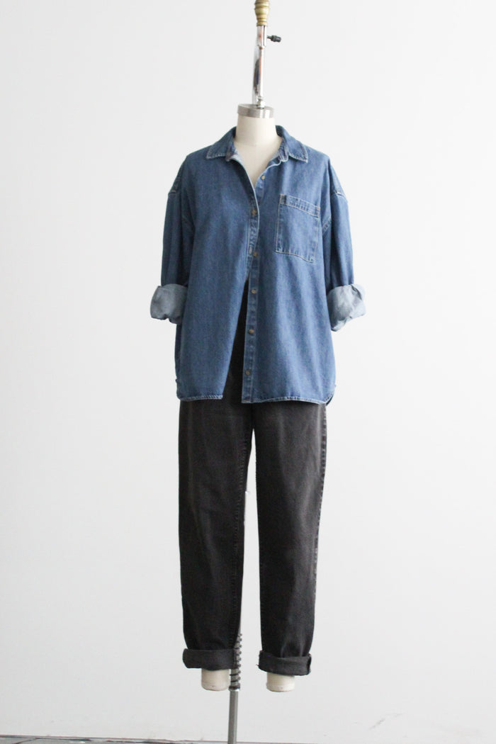 ash black mom jeans