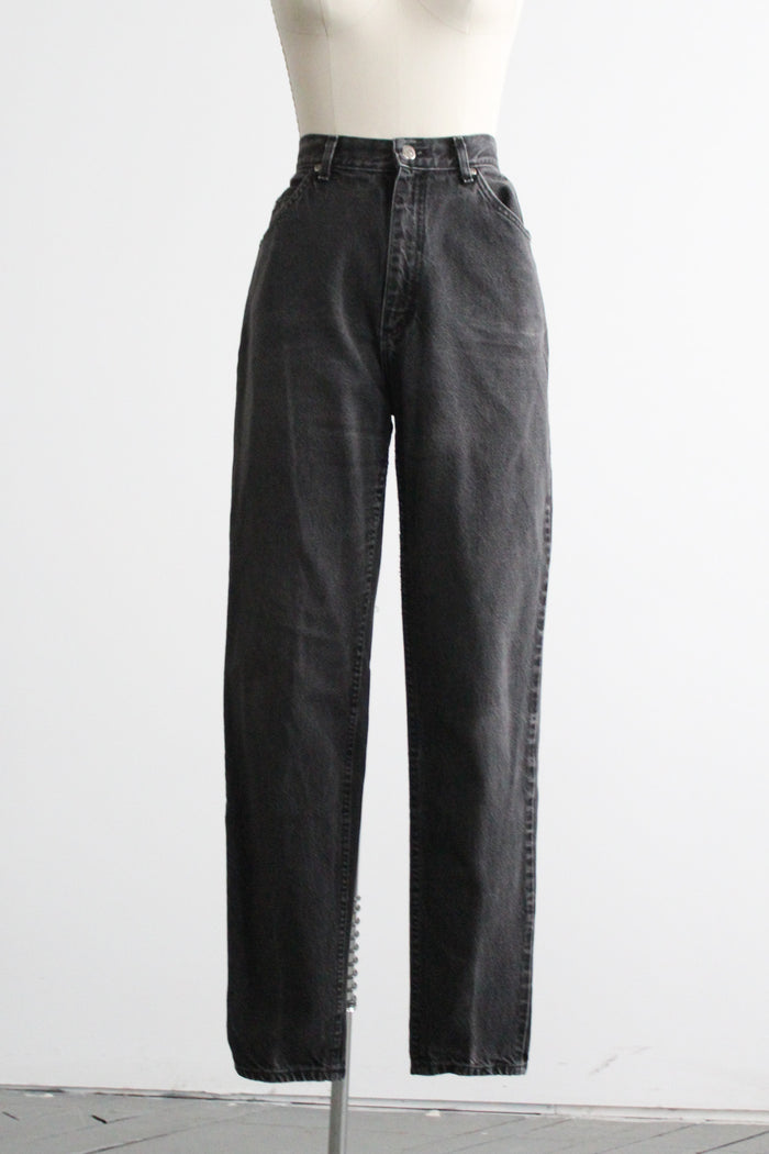 ash black mom jeans