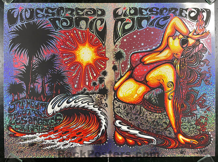 AUCTION - Widespread Panic - Los Angeles '15 -  Jeff Wood - Uncut Sparkle Foil A/E - Mint - SF Rock Posters & Collectibles
