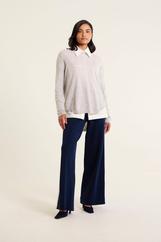Baby Belle Cashmere Sweater In Derby Grey