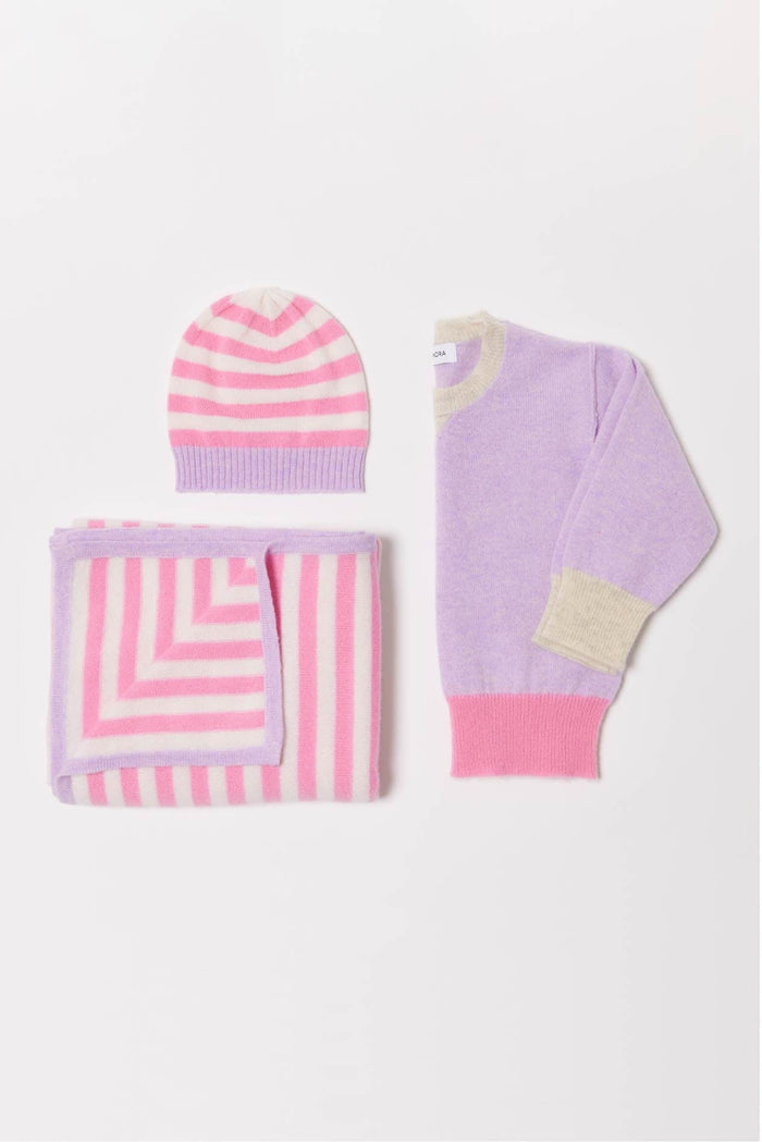 Alessandra Accessory ONE SIZE / LAVENDER Baby Cashmere Beanie in Lavender