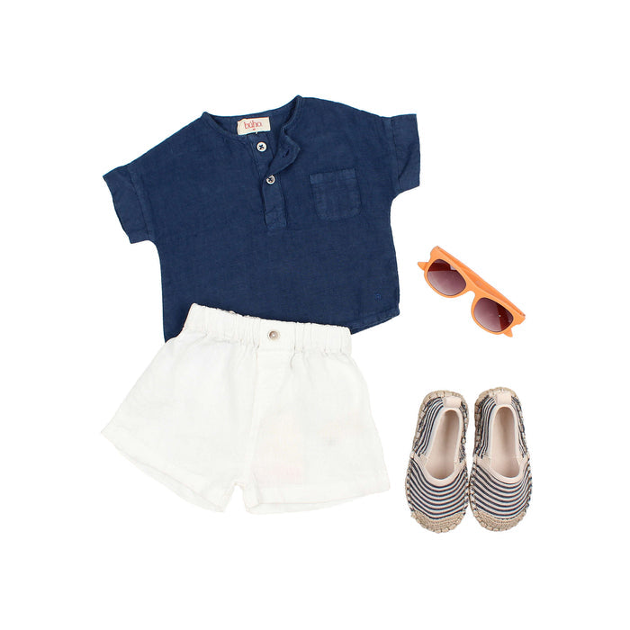 BUHO Baby Linen Shorts White available at SMOL Store, Beirut 2