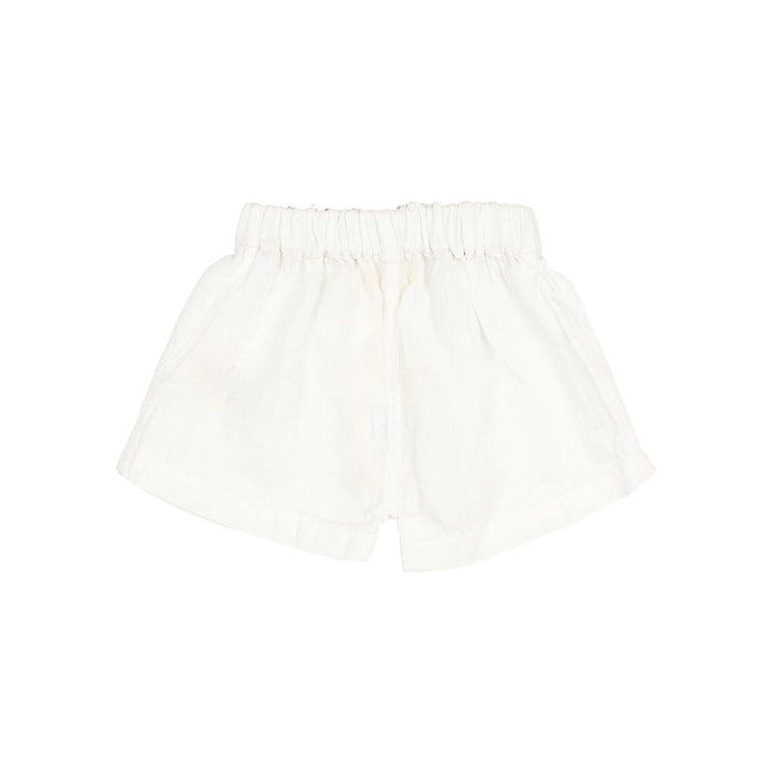 BUHO Baby Linen Shorts White available at SMOL Store, Beirut