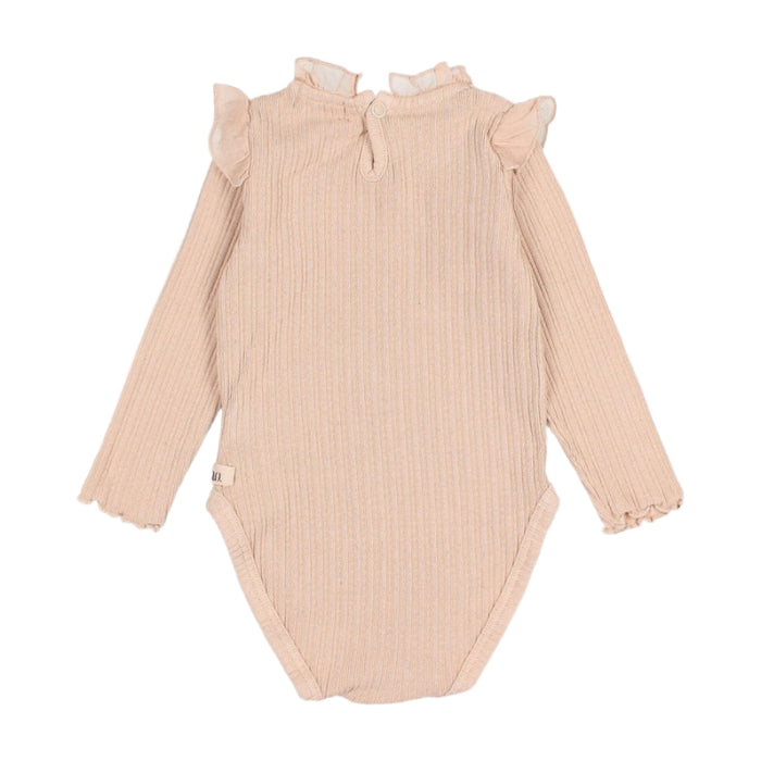Baby Warm Rib Bodysuit Blush
