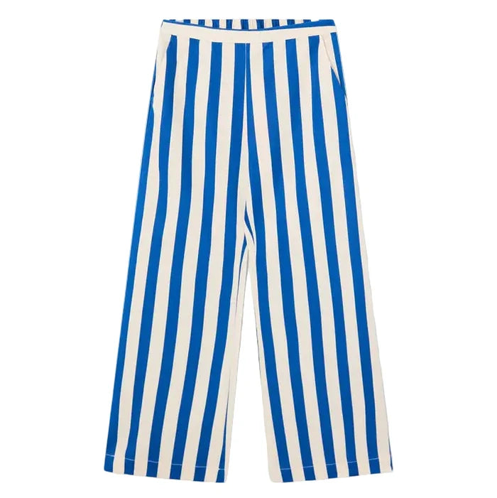 Bamboo Stripes Trousers Blue