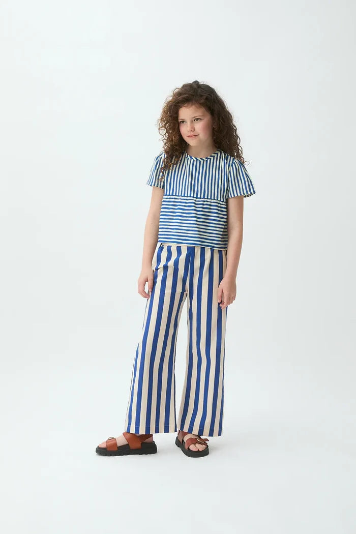 Bamboo Stripes Trousers Blue