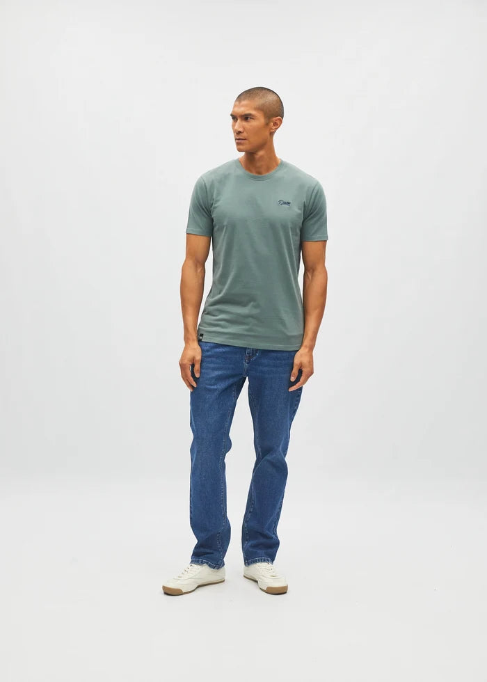 Basic Caden O Neck Tee Green Meadow