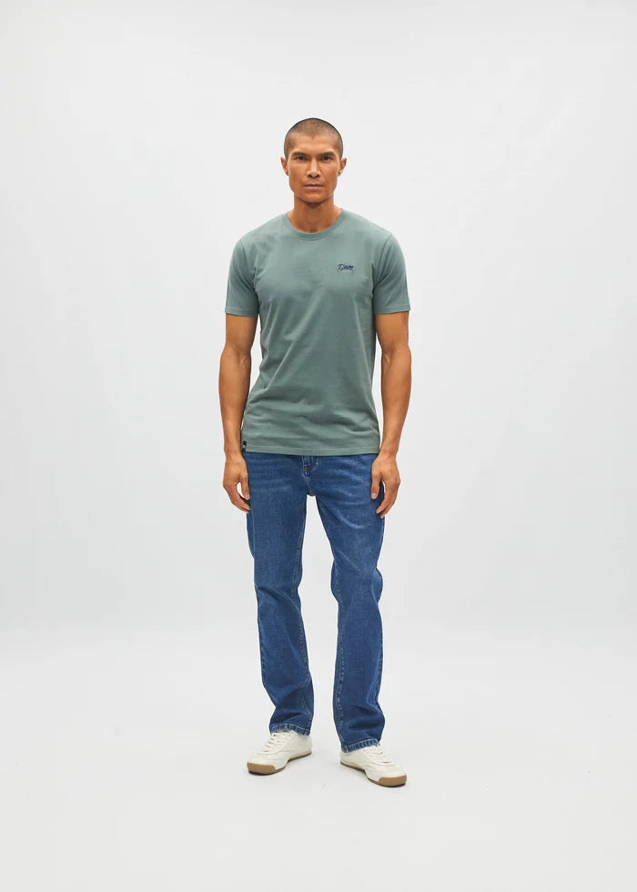 Basic Caden O Neck Tee Green Meadow