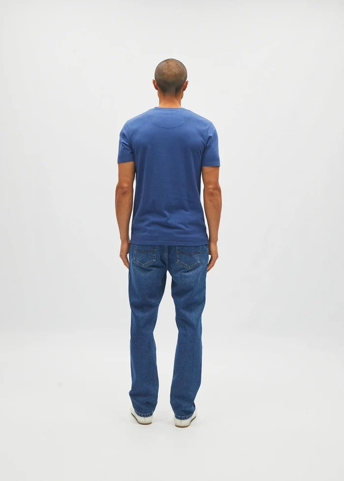 Basic Caden O Neck Tee Hugo Blue