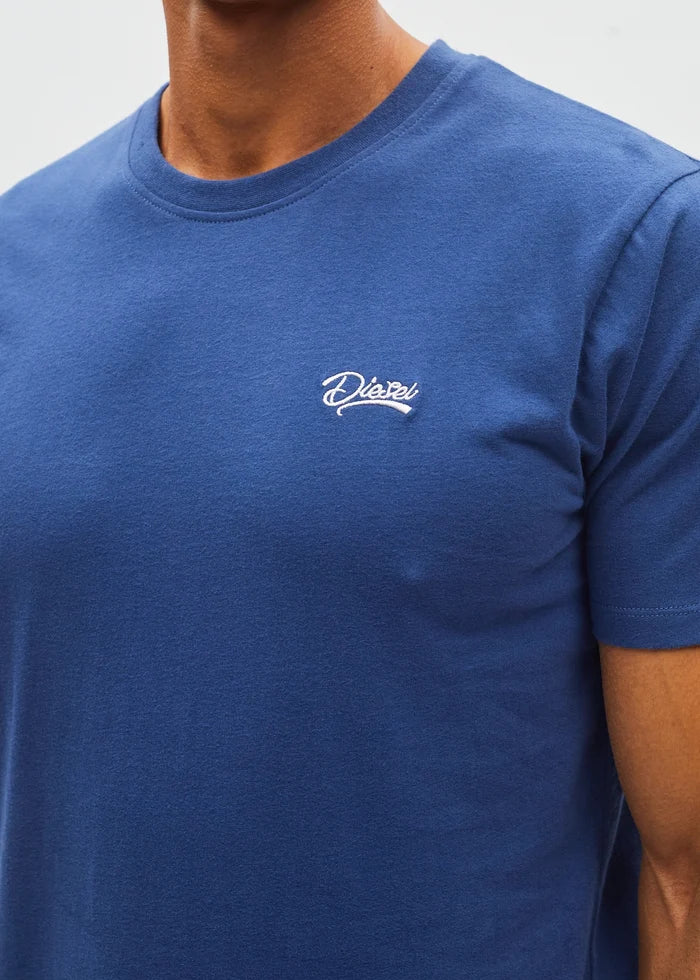 Basic Caden O Neck Tee Hugo Blue