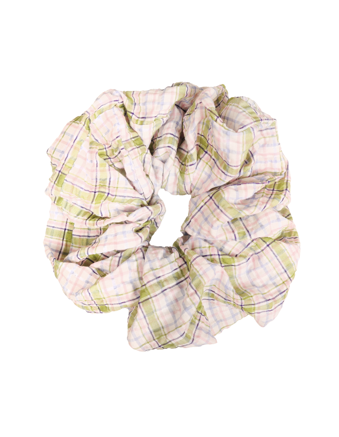 BETTY SCRUNCHIE HYDRANGEA TARTAN