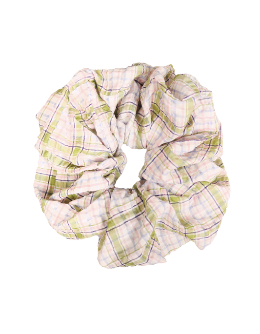 BETTY SCRUNCHIE HYDRANGEA TARTAN
