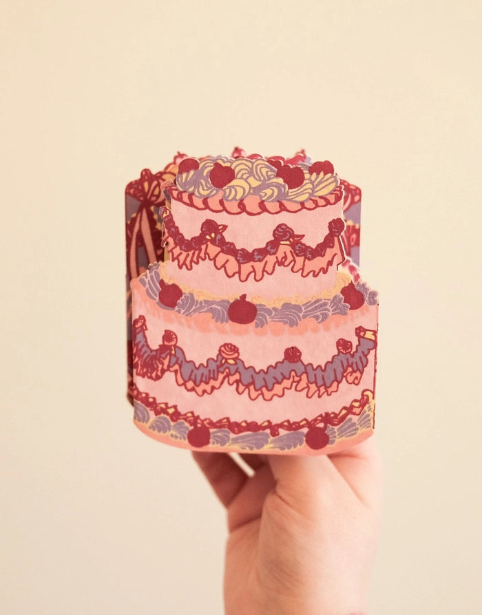 Birthday Cake Concertina Greeting Card, East End Press