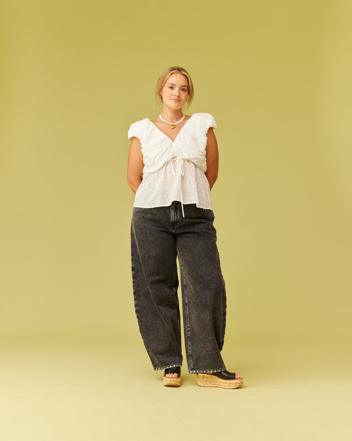 BLANCA TOP WHITE BROIDERY