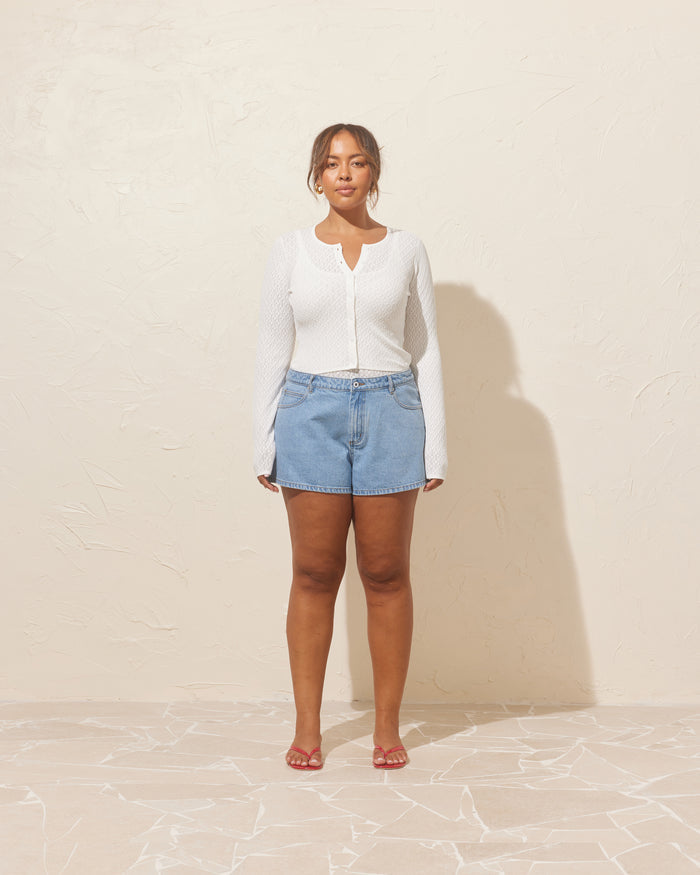 BLINK DENIM MICRO SHORT LIGHT BLUE