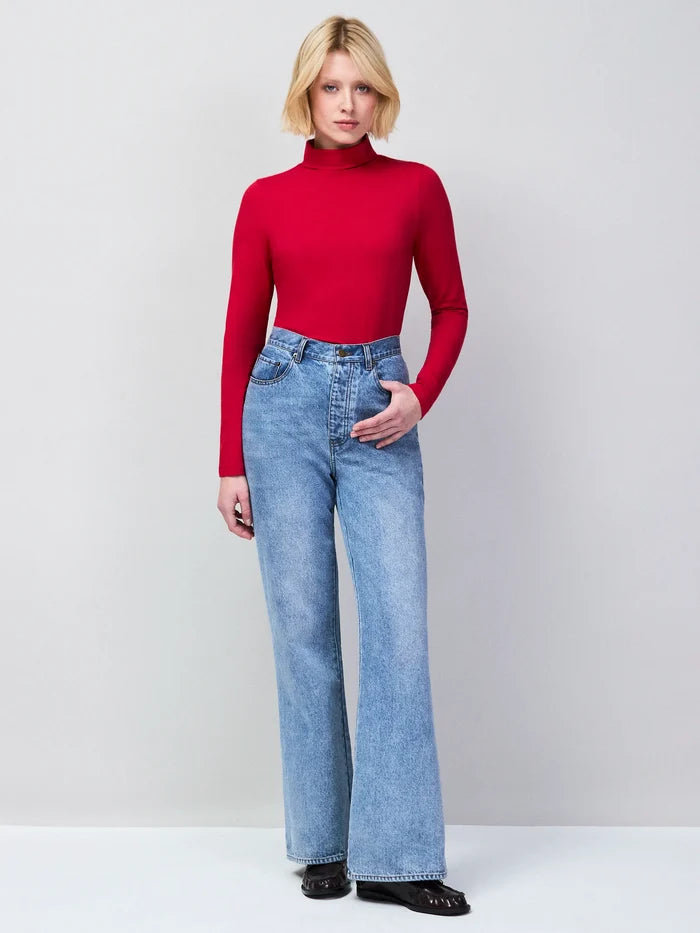 Blue Denim Bootcut Jeans