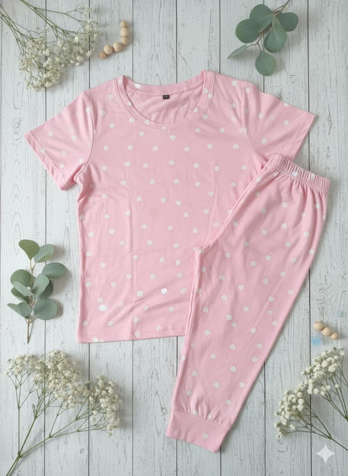 Irah Vastra women’s T-shirt and pant set — flatlay view