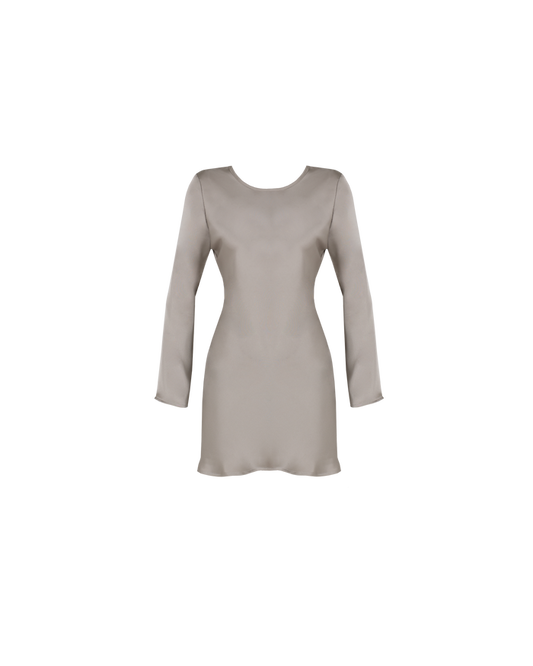 BOBBI SATIN MINIDRESS MOONROCK
