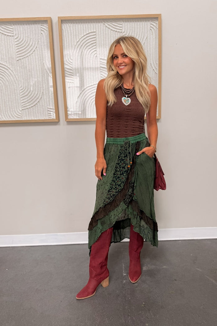 Bohemian Bliss Patchwork Skirt