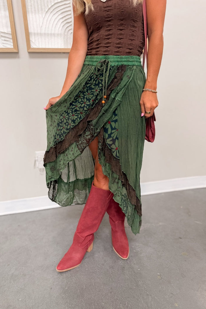 Bohemian Bliss Patchwork Skirt