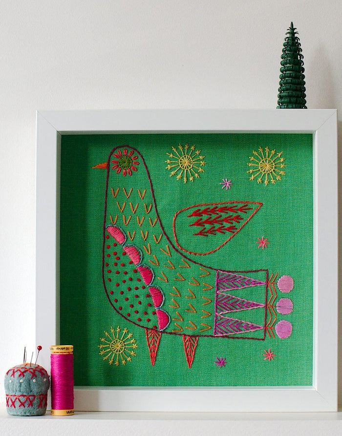 Nancy Nicholson Embroidery Bright Bird Iron-on Transfer Embroidery Pattern, Nancy Nicholson 21110