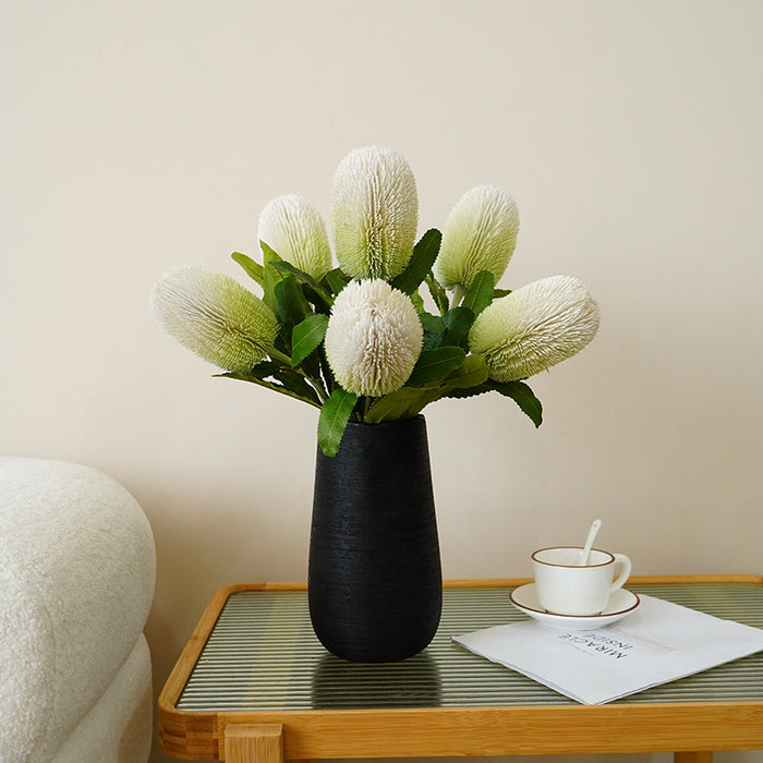 Bulk Artificial Banksia Protea Flower Stem 25 Inch Wholesale