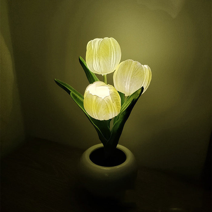 Bulk Artificial Flowers Bonsai Table Night Light Potted Flowers Wholesale