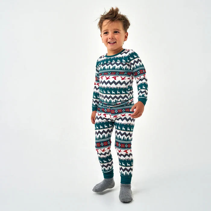 Burlebo Youth Pajama Set - Outdoors Christmas - ON SALE