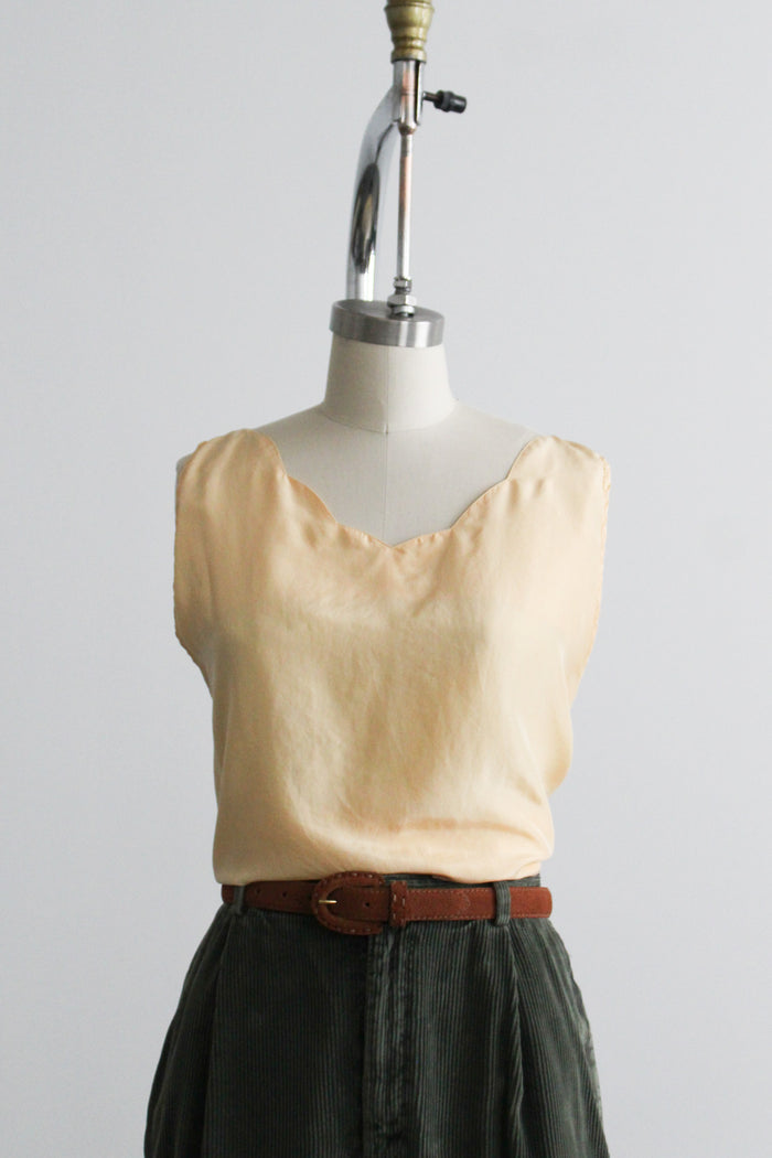 butter silk tank