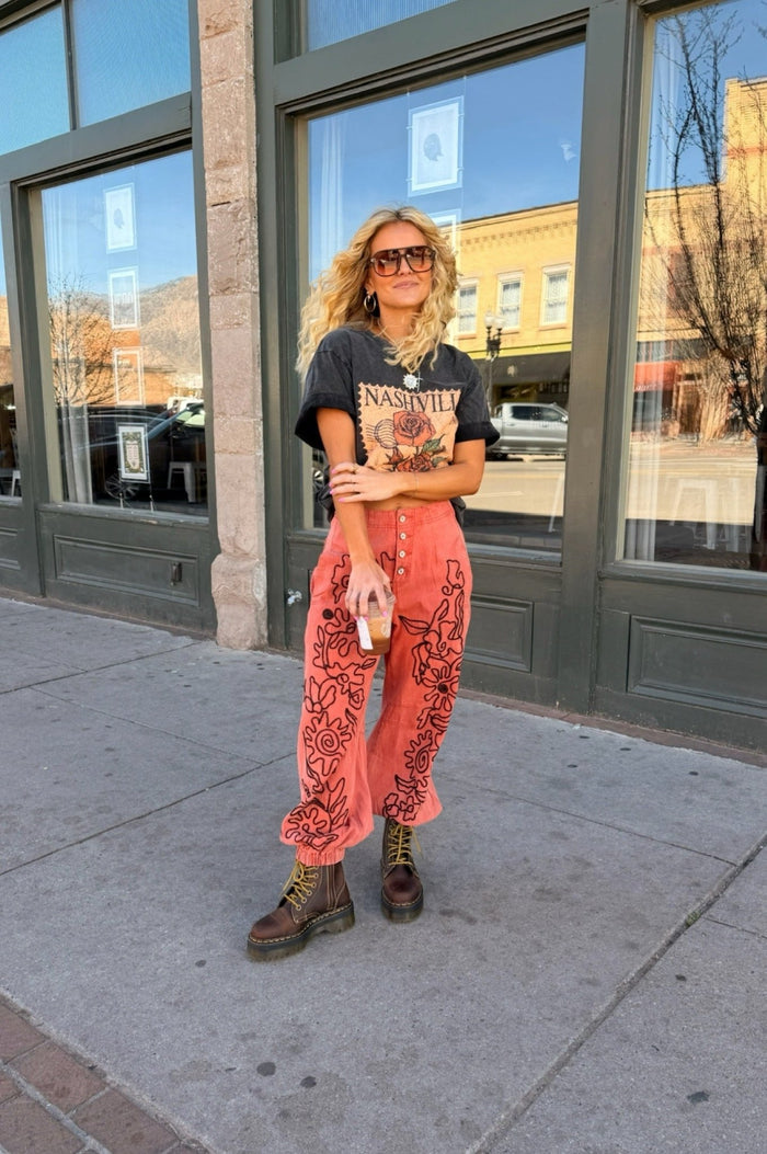 Can't Hide Embroidered Pants