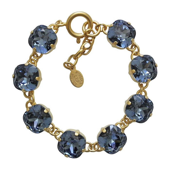Catherine Popesco - Gold, Large Crystal Bracelet 1696