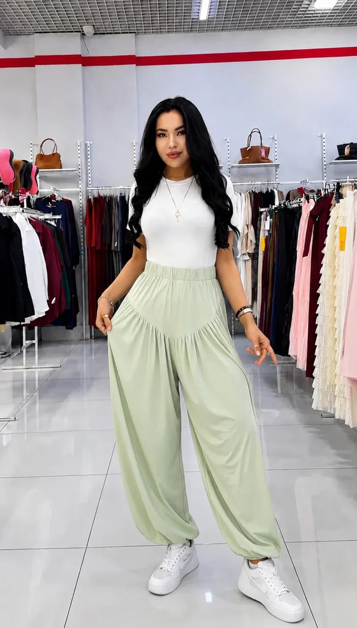 CH - 6069 - Grace Drape Trousers | Saimwear