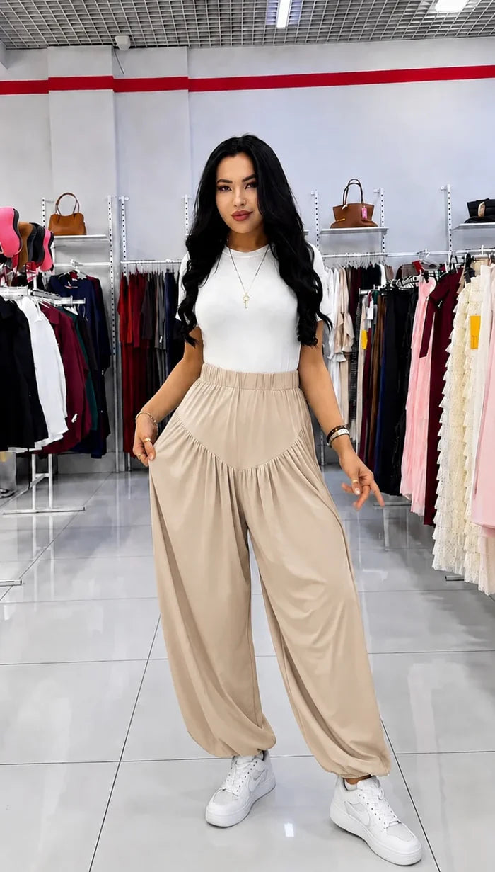 CH - 6069 - Grace Drape Trousers | Saimwear