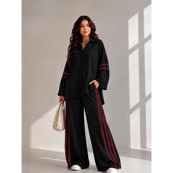 CH 6068 Streetside Stripe Lounge Set | Saimwear