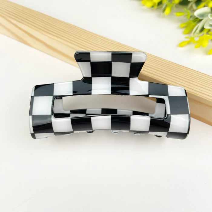 Checkerboard Claw Clip