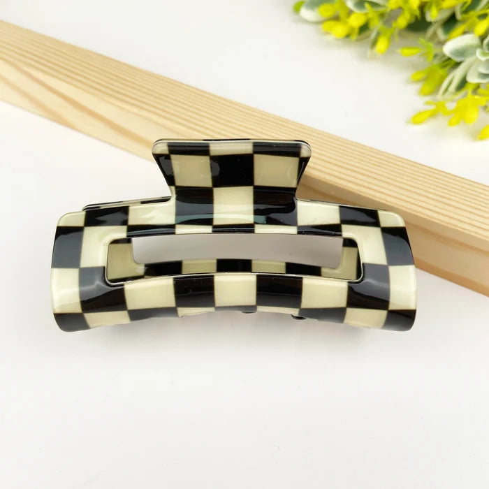 Checkerboard Claw Clip