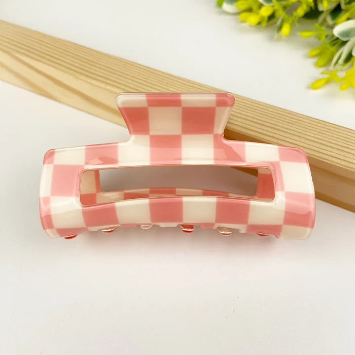 Checkerboard Claw Clip
