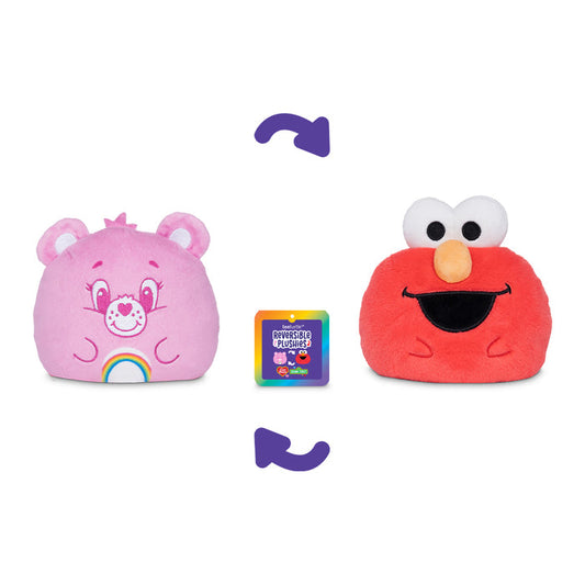 Cheer Bear & Elmo 4" Reversible Plushie