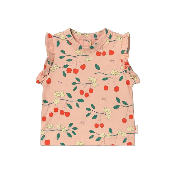 TINYCOTTONS Cherry Trees Frill Tee Wild Rose, BEIRUT-UAE-JORDAN