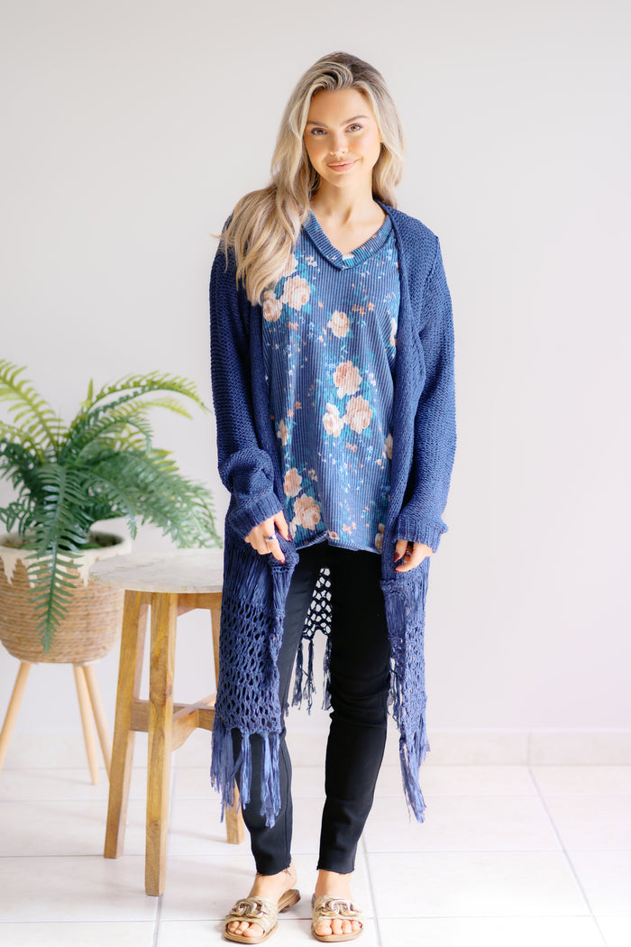 Cloud Cover Cardigan Blue