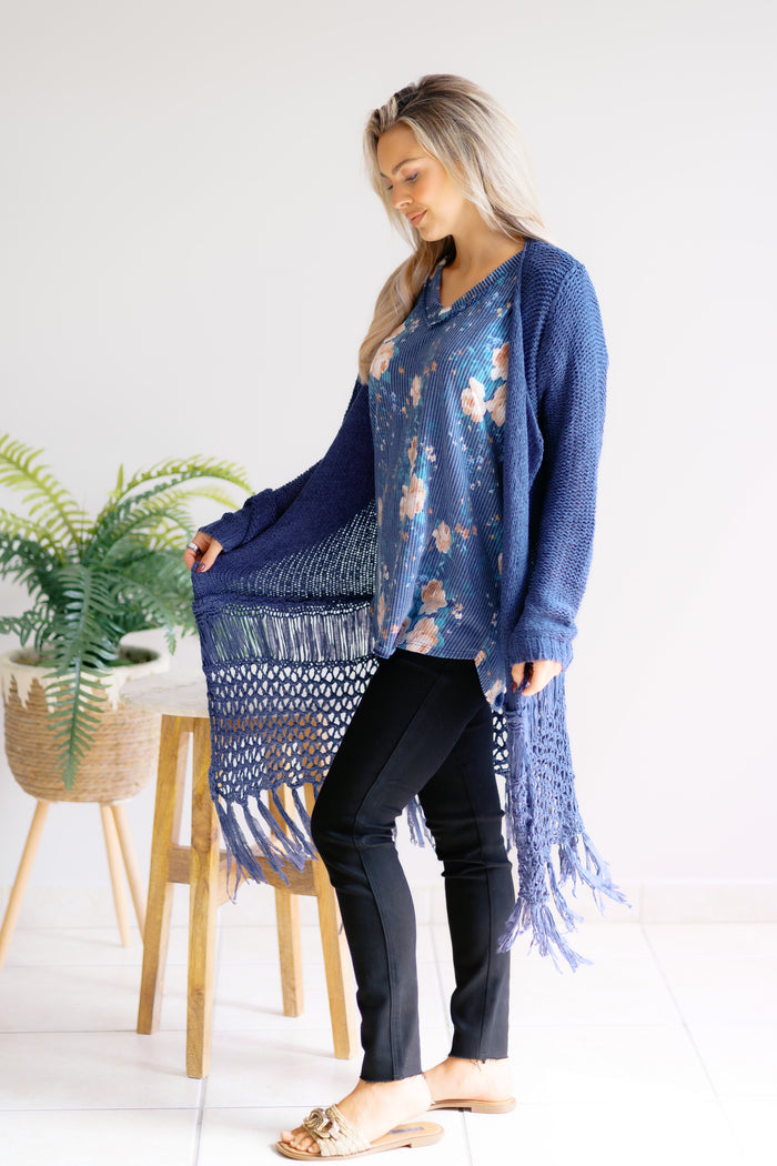 Cloud Cover Cardigan Blue