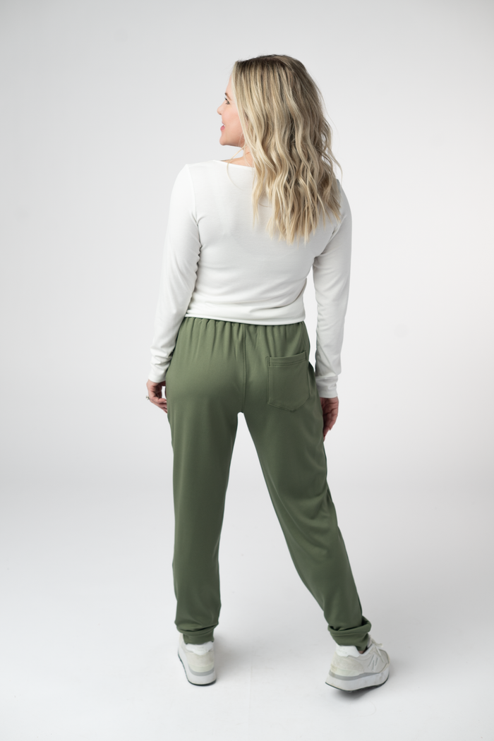 Cloud Joggers - Olive by Michelle Mae