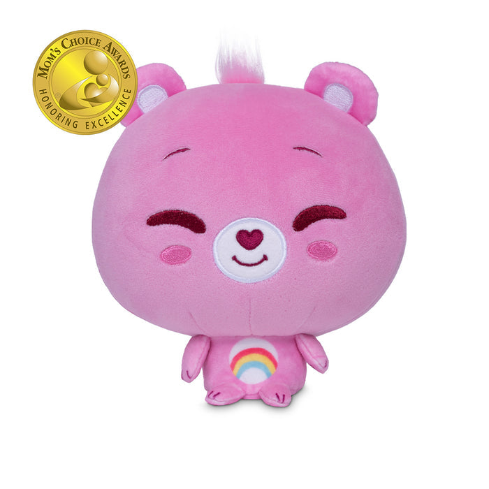 Cheer Bear Care Bears Cloudhead Front View with Mom's Choice Award Badge